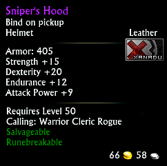 Sniper's Hood