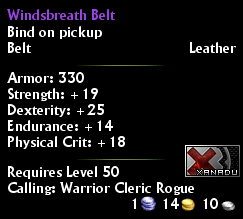 Windsbreath Belt