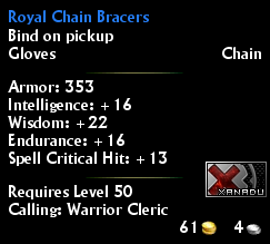Royal Chain Bracers