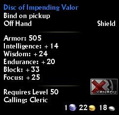 Disc of Impending Valor
