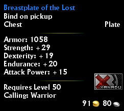 Breastplate of the Lost