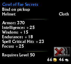 Cowl of Fae Secrets