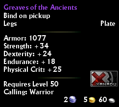 Greaves of the Ancients