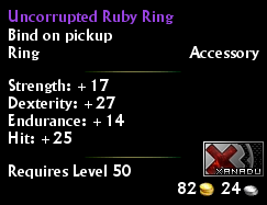 Uncorrupted Ruby Ring