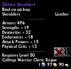 Qeloos' Shoulders