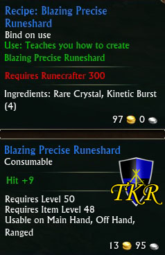 Recipe: Blazing Precise Runeshard