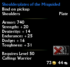 Shoulderplates of the Misguided
