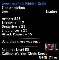 Leggings of the Hidden Gedlo