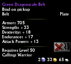 Green Dragonscale Belt