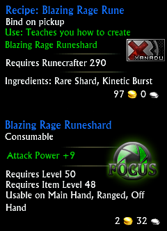 Recipe: Blazing Rage Rune