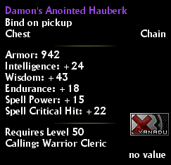 Damon's Anointed Hauberk