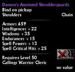 Damon's Anointed Shoulderguards