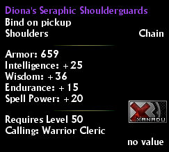 Diona's Serphic Shoulderguards