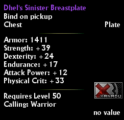 Dhel's Sinister Breastplate