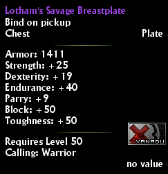 Lotham's Savage Breastplate