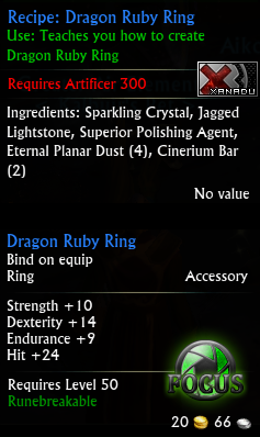 Recipe: Dragon Ruby Ring