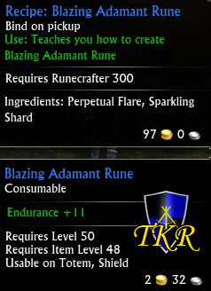 Recipe: Blazing Adamant Rune