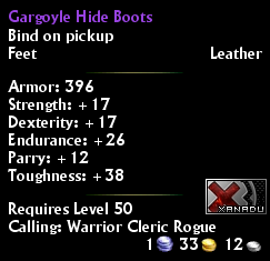 Gargoyle Hide Boots