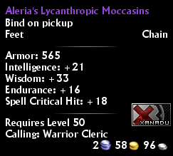 Aleria's Lycanthropic Moccasins