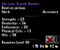 Necrotic Scarab Amulet