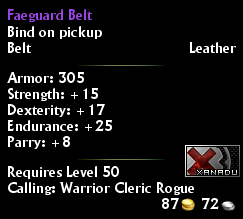 Faeguard Belt