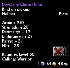 Deepfang Chitin Helm