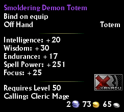 Smoldering Demon Totem
