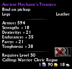 Ancient Mechanic's Trousers