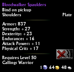 Bloodwalker Spaulders