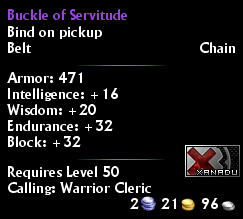 Buckle of Servitude