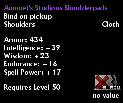Amunet's Studious Shoulderpads
