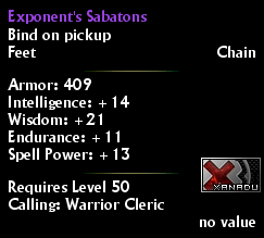 Exponent's Sabatons