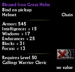 Blessed Iron Great Helm