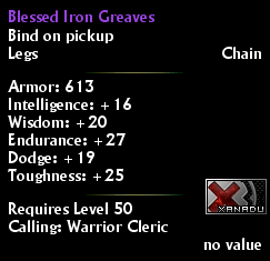 Blessed Iron Greaves