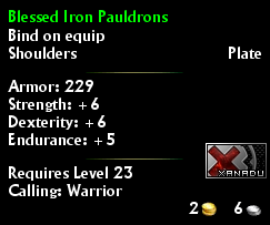 Blessed Iron Pauldrons