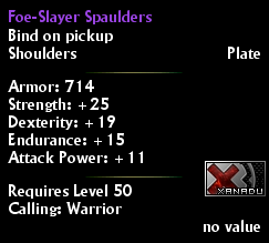 Foe-Slayer Spaulders