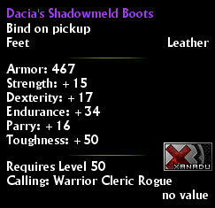 Dacia's Shadowmeld Boots