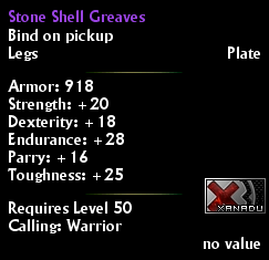 Stone Shell Greaves