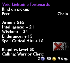 Void Lightning Footguards