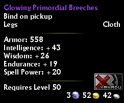 Glowing Primordial Breeches