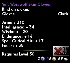 Soft Werewolf Skin Gloves