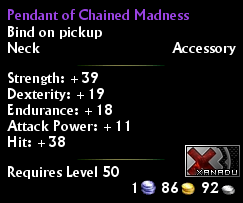 Pendant of Chained Madness