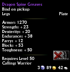 Dragon Spine Greaves