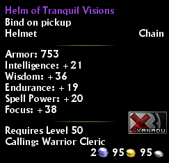 Helm of Tranquil Visions